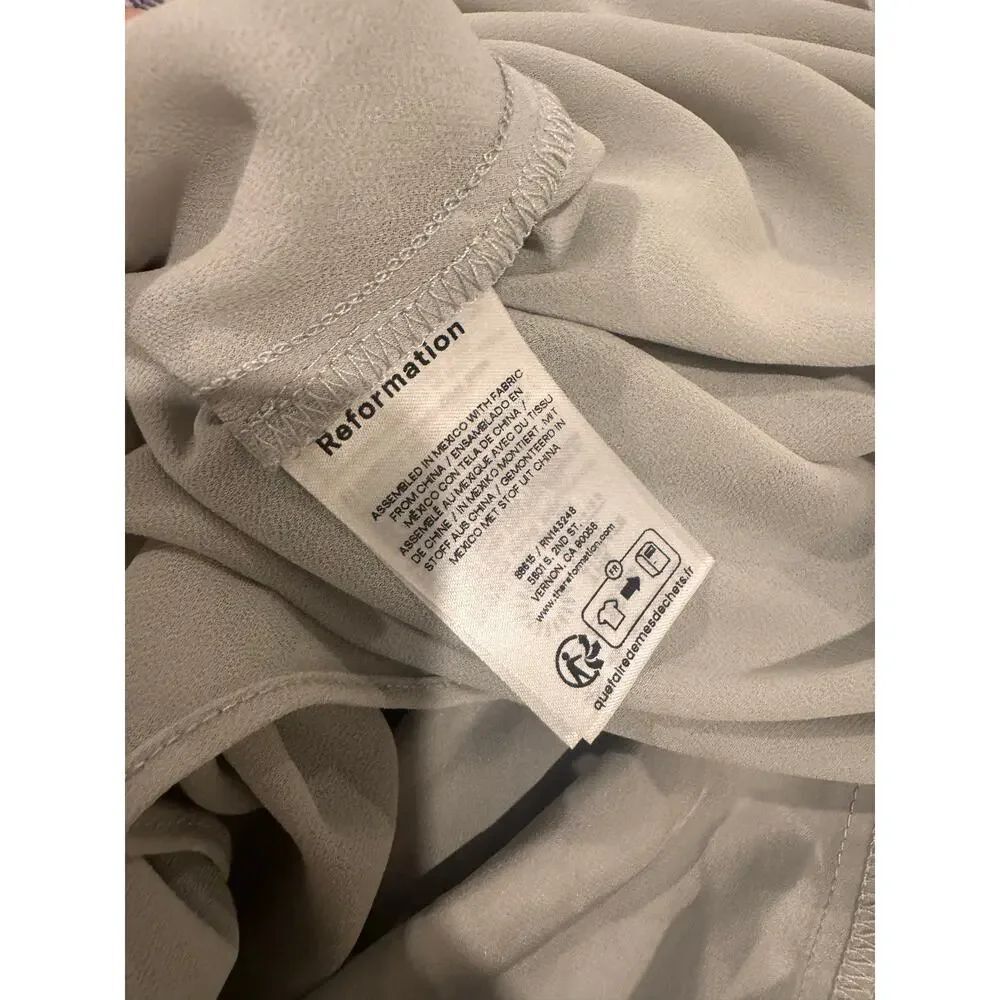 reformation anaiis silk dress Moonlight US4 - Picture 9 of 10